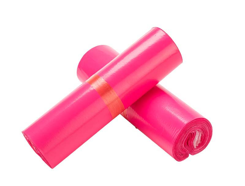 城口玫红色快递袋-02